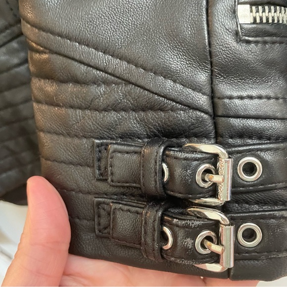 Michael Kors Moto Lambs Leather Jacket XS - Picture 13 of 16